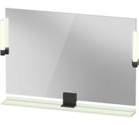 Duravit Sivida miroir, noir diamant mat, 1050x36x650mm, éclairage à poser, interrupteur à détecteur, raccordement au réseau, SV74230BDHH0000, Couleur: Vert pâle mat