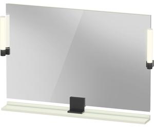 Duravit Sivida miroir, noir diamant mat, 1050x36x650mm, éclairage à poser, interrupteur à détecteur, raccordement au réseau, SV74230BDHH0000, Couleur: Vert pâle mat