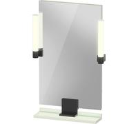 Duravit Sivida miroir, noir diamant mat, 450x36x650mm, éclairage à poser, interrupteur à détecteur, raccordement au réseau, SV74200BDHH0000, Couleur: Vert pâle mat