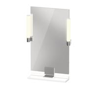 Duravit Sivida miroir, chrome, 450x36x650mm, éclairage à poser, interrupteur à détecteur, raccordement au réseau, SV7420010180000, Couleur: Blanc Mat