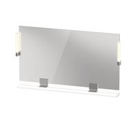 Duravit Sivida miroir, chrome, 1250x36x650mm, éclairage à poser, interrupteur à détecteur, raccordement au réseau, SV7424010180000, Couleur: Blanc Mat
