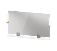 Duravit Sivida miroir, chrome, 1250x36x650mm, éclairage à poser, interrupteur à détecteur, raccordement au réseau, SV7424010220000, Couleur: Blanc brillant
