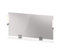 Duravit Sivida miroir, chrome, 1330x36x650mm, éclairage à poser, interrupteur à détecteur, raccordement au réseau, SV7425010220000, Couleur: Blanc brillant
