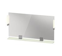 Duravit Sivida miroir, chrome, 1330x36x650mm, éclairage à poser, interrupteur à détecteur, raccordement au réseau, SV7425010HH0000, Couleur: Vert pâle mat
