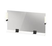Duravit Duravit Miroir LED 9 W Sivida 133x65x3,6mm, blanc, avec interrupteur, au, stl, gris noir Quantité:1