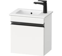 Duravit Sivida sous-lavabo, charnières à droite, poignée encastrée noir diamant mat, 400x287x443mm, pour ME by Starck, SV4642RBD180000, Couleur: Blanc Mat