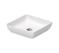 Duravit Sivida vasque à poser rectangulaire, 400x400mm, sans trou pour robinet, sans trop-plein, 2660013200, Couleur: Couleur intérieure blanc soyeux mat, Couleur extérieure blanc soyeux mat