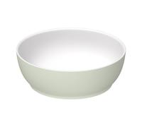 Duravit Sivida vasque à poser ronde, 300x300mm, sans trou pour robinet, sans trop-plein, 266002FH00, Couleur: Couleur intérieure blanc satiné, couleur extérieure vert pâle mat