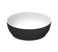 Duravit Sivida vasque à poser ronde, 300x300mm, sans trou pour robinet, sans trop-plein, 266002FI00, Couleur: Couleur intérieure blanc satiné, couleur extérieure gris foncé mat