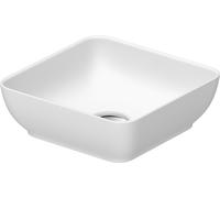Duravit Sivida vasque à poser rectangulaire, 300x300mm, sans trou pour robinet, sans trop-plein, 2660033200, Couleur: Couleur intérieure blanc soyeux mat, Couleur extérieure blanc soyeux mat