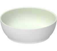 Duravit Sivida vasque à poser ronde, 300x300mm, sans trou pour robinet, sans trop-plein, 266002FG00, Couleur: Couleur intérieure vert pâle mat, couleur extérieure blanc satiné
