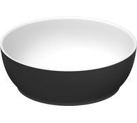 Duravit Sivida vasque à poser ronde, 300x300mm, sans trou pour robinet, sans trop-plein, 266002FI00, Couleur: Couleur intérieure blanc satiné, couleur extérieure gris foncé mat