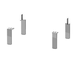 Duravit Socle universel, chromé, 4 pièces, 44x10 mm, UV999400000