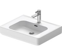 Duravit Soleil by Starck lavabo 23766000001 60 x 48 cm, blanc WonderGliss, avec trou pour robinetterie, trop-plein, banc à trou pour robinetterie