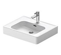 Duravit Soleil by Starck lavabo pour meuble 23776000001 60 x 48 cm, blanc WonderGliss, avec trou pour robinet, trop-plein, plateforme pour trou pour robinet
