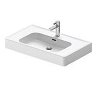 Duravit Soleil by Starck lavabo pour meuble 23778000001 80 x 48 cm, blanc WonderGliss, avec trou pour robinetterie, trop-plein, plateforme pour trou pour robinetterie