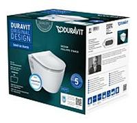 Duravit Soleil by Starck mural WC match3 set 45860920A1 avec siège WC , sans rebord, blanc Hygiene Glaze