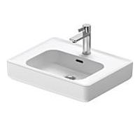 Duravit Soleil by Starck vasque de remplacement 2378560027 56x43,5cm, avec trou pour robinetterie, trop-plein, plate-forme de trou pour robinetterie, sol, blanc