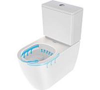 Duravit Soleil by Starck washdown WC combinaison 2011090000 37x65cm, 4,5 l, sans rebord, blanc