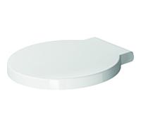 Duravit Abattant WC Starck 1 0065880099 fermeture amortie charnières acier inoxydable blanc