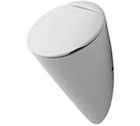 Duravit Urinal Starck 1, pour couvercle, sans noeud papillon, 0835320000, Couleur: Blanc