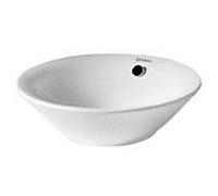 Duravit Starck 1 vasque à poser sur meuble 04083300001 Ø 33 cm, blanc, turquoise, avec trop-plein