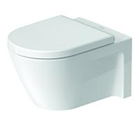 Duravit Starck 2 WC suspendus, 540mm, lave-vaisselle, 25340900001, Couleur: Blanc avec Wondergliss