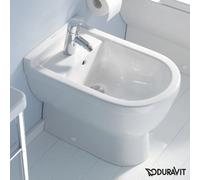 Duravit Bidet sur pied Starck 3 2230100000 blanc, trou pour robinetterie et trop-plein