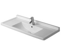 Duravit Starck 3 lavabo 105x48.5 cm rectangulaire classique-de meuble-avec plateau blanc 0304100000