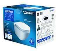 WC Suspendu Duravit Starck 3 Blanc Sans Bride Abattant Soft Close