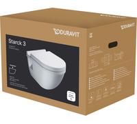 Duravit Starck 3 set WC mural 42000900A1 avec siège WC , blanc