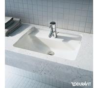 Duravit Starck 3 lavabo Starck 3 encastrer 0302490000 49 x 36 cm, blanc, installation en dessous