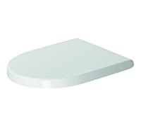 Duravit Starck 3 WC siège 0063890000 blanc, charnières match2, Inox