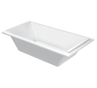 Duravit Baignoire rectangulaire Starck 200x100cm, deux pentes arriÚre, 700341, version encastrée - 700341000000000