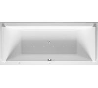 Duravit Starck Bains à remous, version à encastrer, double dos inclinés, bâti-support, garniture de vidage et de trop-plein chrome, Air-System, 1800x800mm, 760338000AS0000