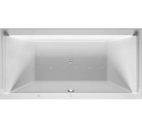 Duravit Starck Bains à remous, version à encastrer, double dos inclinés, vidage et trop-plein chrome, Air-System, 1800x900mm, 760339000AS0000
