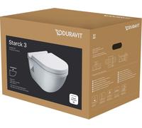 Duravit Starck LOT DE 3 TOILETTES murales avec siège de toilette avec...