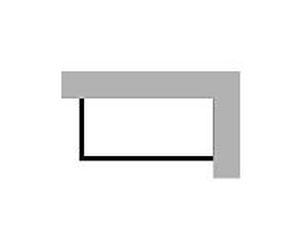 Duravit Starck panneau Mobilier ST891908282 pour le droit d'angle, pour 700205, blanc, acrylique