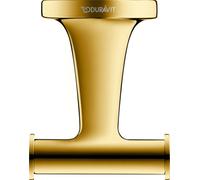 Duravit Starck T Crochet pour serviette, double, 009930, Farbe: Or poli