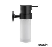 Duravit Distributeur de savon Starck T – montage mural – verre mat 17.6x6cm – noir mat 0099354600
