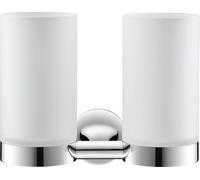 Duravit Starck T Gobelet à dents, double, montage mural, 0099481000, Couleur: chrome