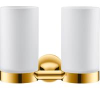 Duravit Starck T Gobelet à dents, double, montage mural, 0099483400, Couleur: Or poli