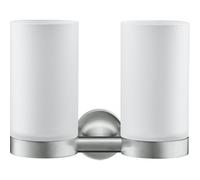 Duravit Starck T Porte-brosse à dents - double - verre poli - Inox brossé 0099487000