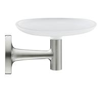 Duravit Starck T Porte-savon - modèle mural - 14x10.6cm - verre poli - Inox brossé 0099337000