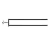 Duravit Porte-serviettes Starck T 0099411000 2 bras Chromé Mural 46,5 cm