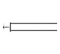 Duravit Porte-serviettes Starck T 0099411000 2 bras Chromé Mural 46,5 cm
