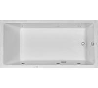Duravit Starck Whirlpool, version intégrée, 1 dossier incliné, châssis, démon...