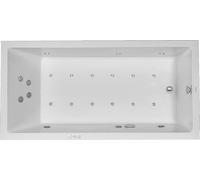 Duravit Starck Whirlpool, version intégrée, 1 dossier incliné, châssis, démon...