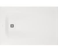 Receveur de douche rectangulaire Duarvit Sustano 720276740000000 120 x 80 x 3 cm, blanc mat