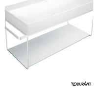 Duravit Tablette en verre pour console métallique de lavabo DuraSquare, 0099678200,